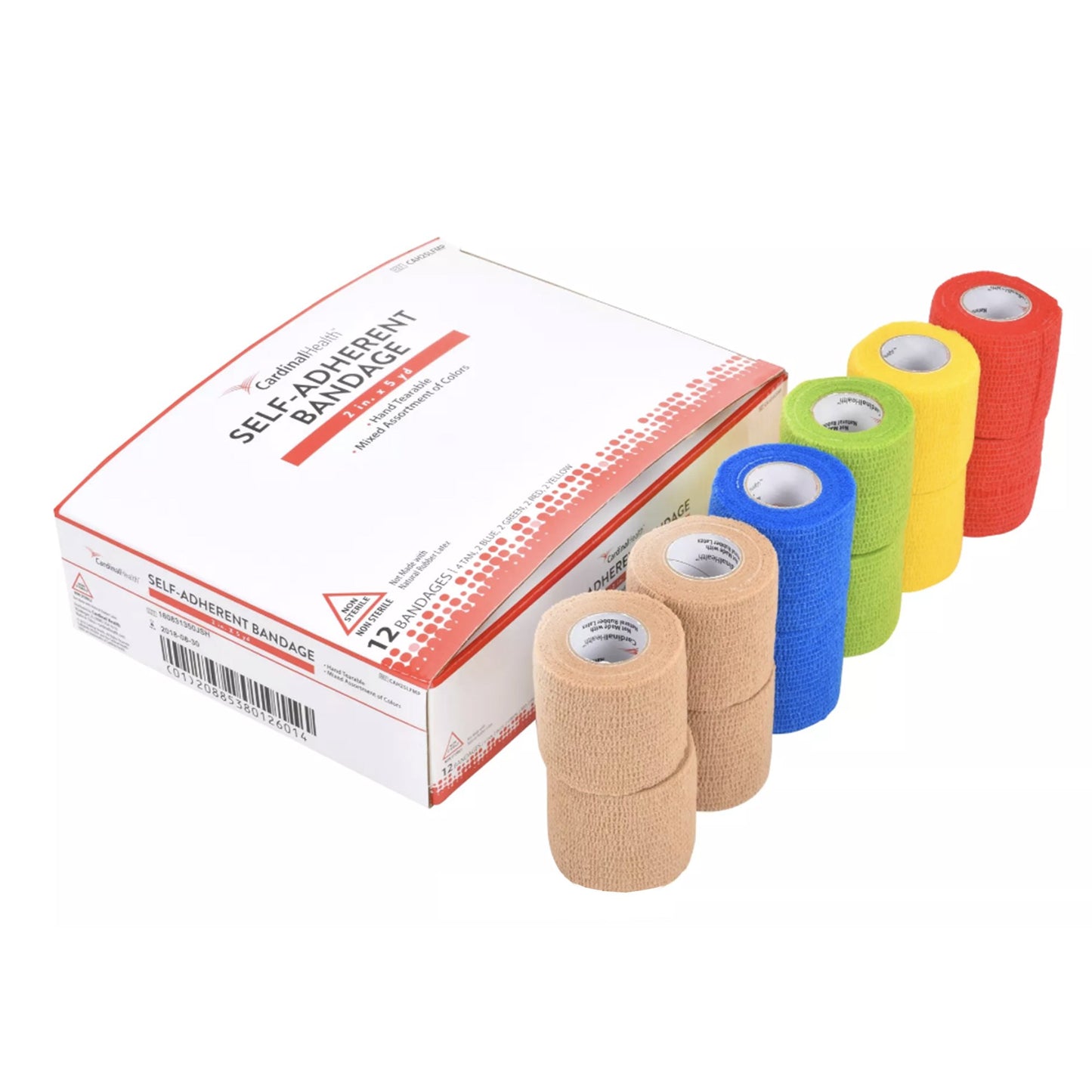 BANDAGE, COMPRSN SELF ADHERENTCHSV N/S 2"X5' (12/BX 6BX/CS