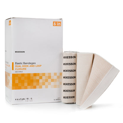 BANDAGE, ELAS DUAL HOOK & LOOPCLSR N/S 6"X5YDS (10RL/BX)