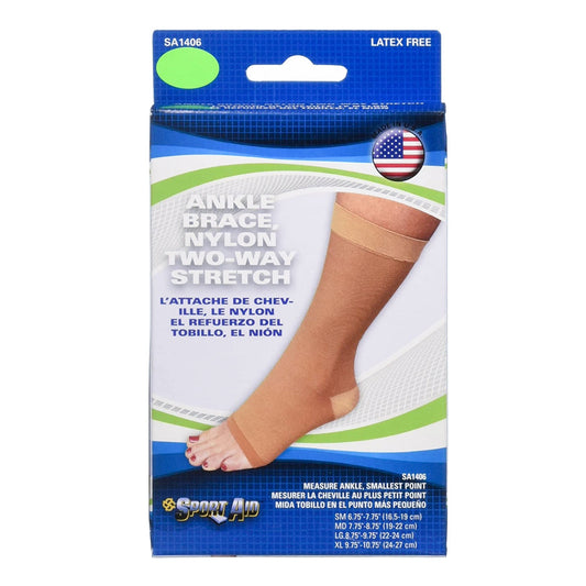 ANKLE BRACE, SPORTAID NYLON XLG