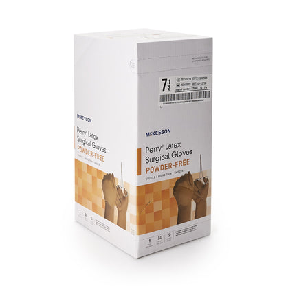 GLOVE, SURG LTX 7.5 STR2 SMTH MICROTHIN (50PR/BX 4BX/CS)