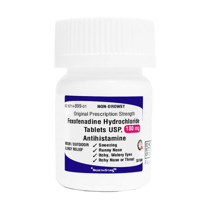 FEXOFENADINE HCL, TAB 180MG (30/BT)
