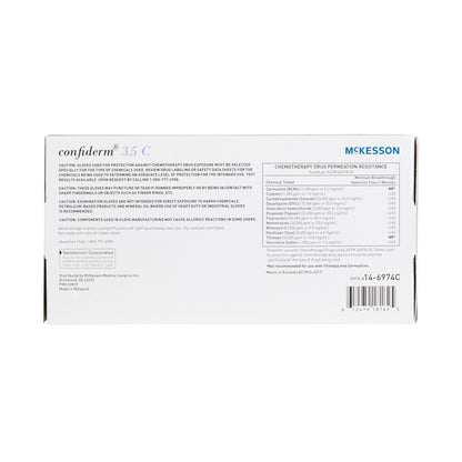GLOVE, EXAM NTRL SM N/S CHEMO 3.5C (200/BX 10BX/CS)
