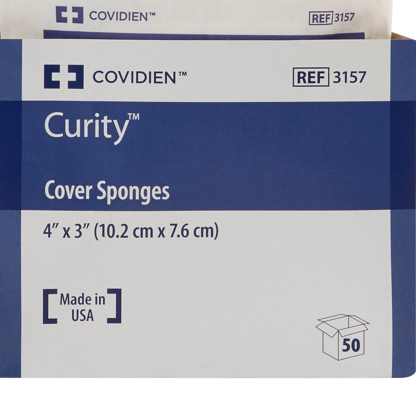 SPONGE, CVR 4"X3" STR 2'S (2/PK 25PK/TR 24TR/CS) KENDAL
