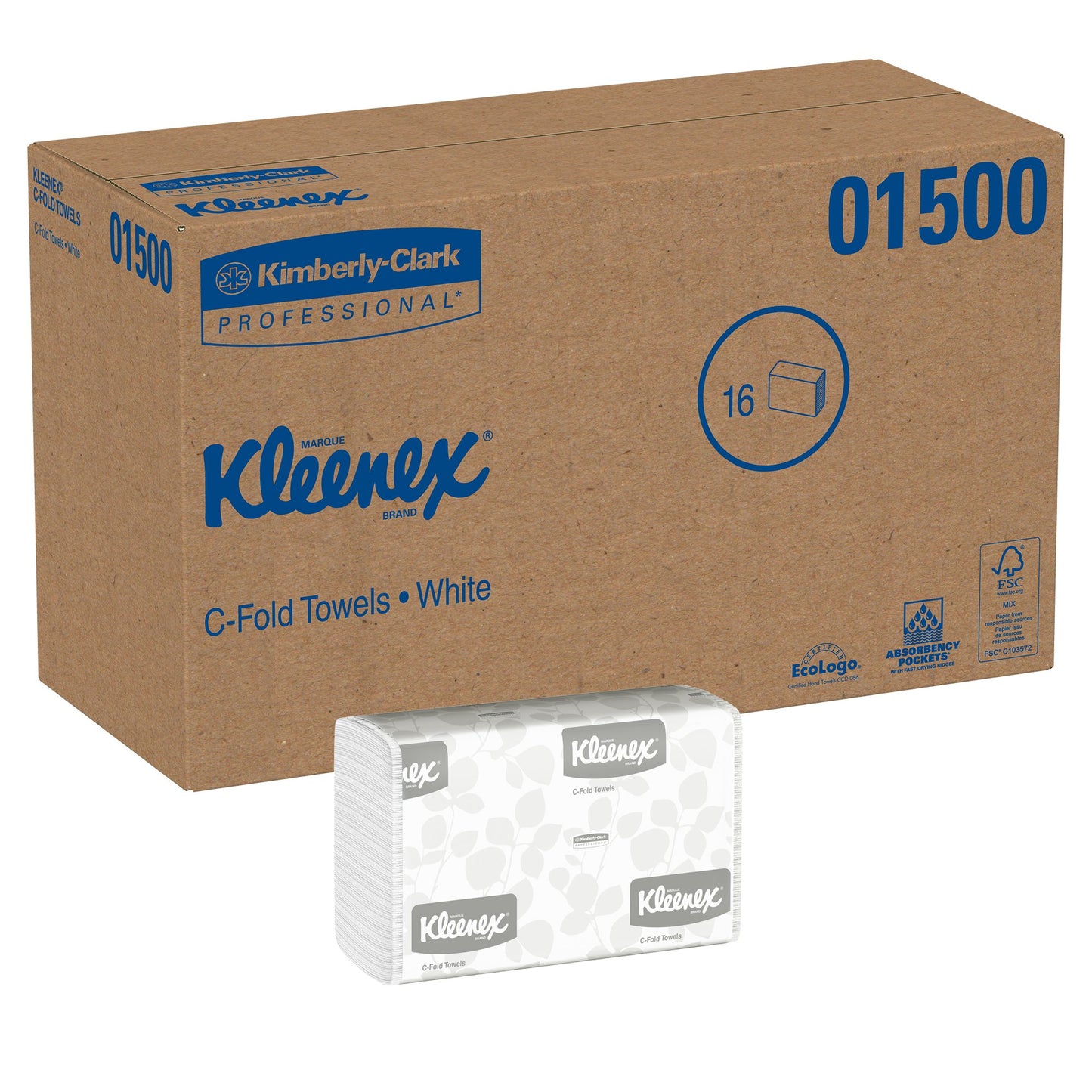 TOWEL, PAPER C-FOLD (150/PK) KC01500 KIMCON