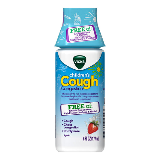 VICKS, LIQ CHLD COUGH CONGESTION 6OZ