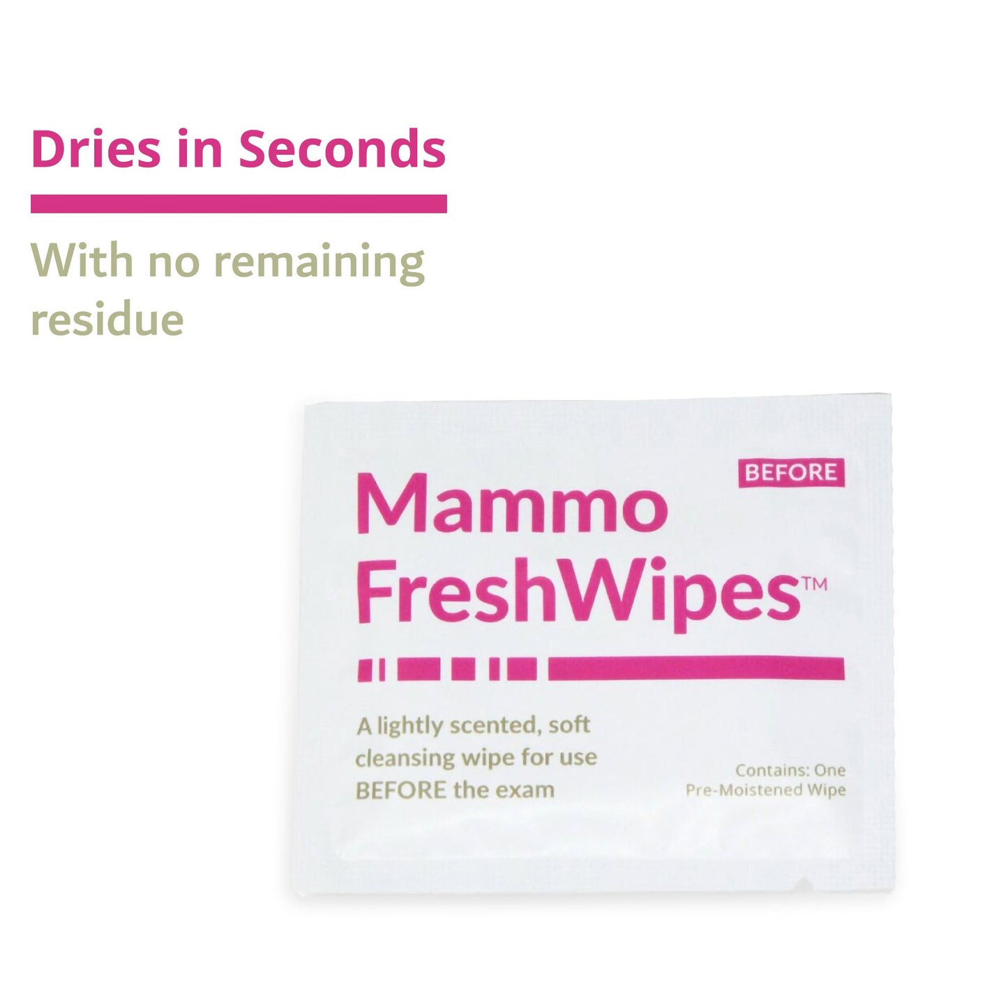 WIPE, WET SKIN MAMMOGRAPHY PATIENT (50/BX 10BX/CS)
