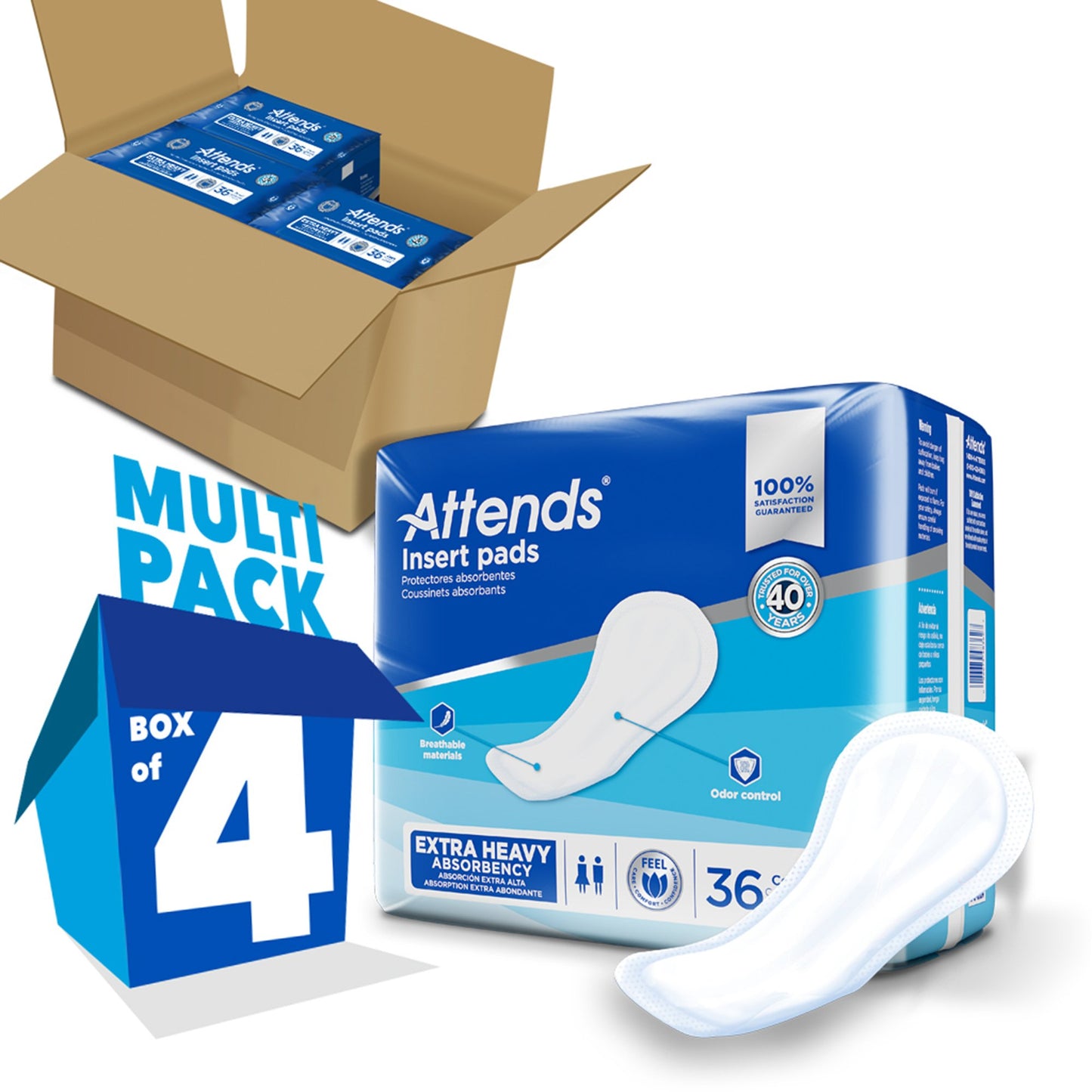 PAD, INSERT ATTENDS 16.50" (36/PK 4PK/CS)