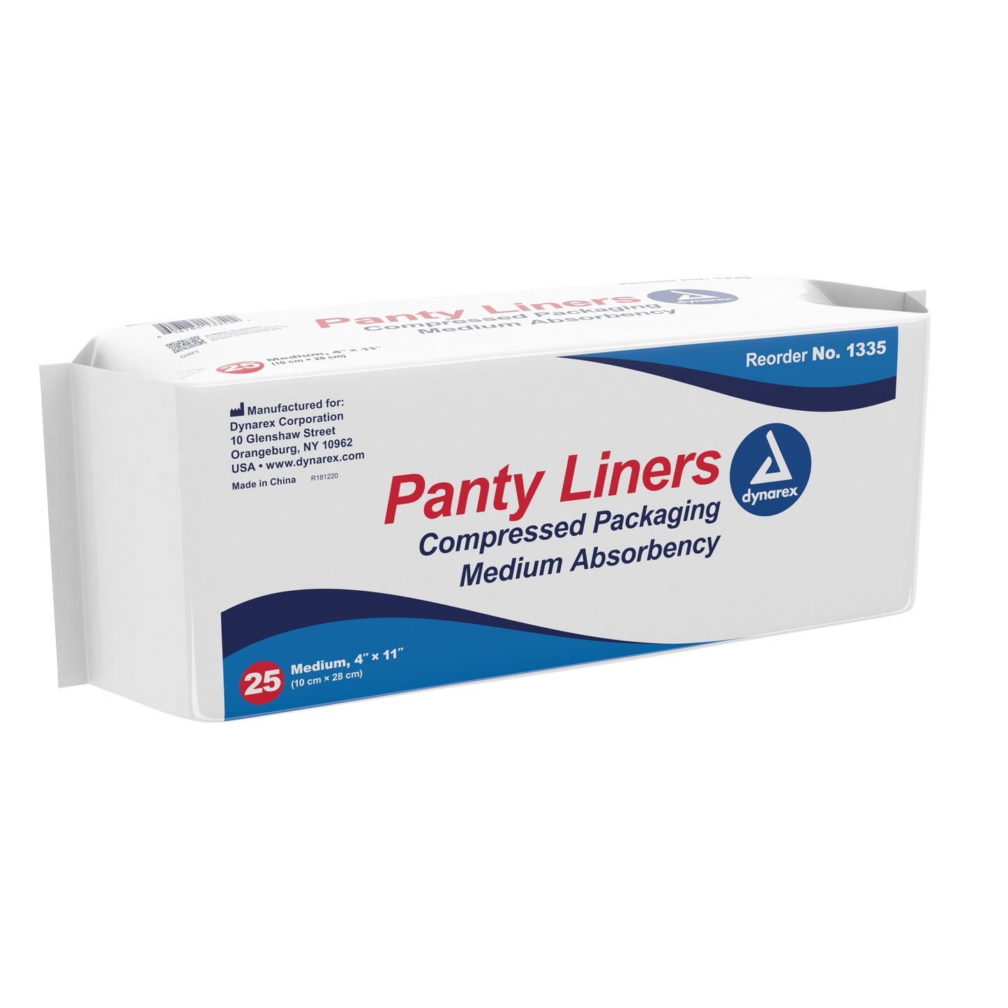 LINER, INCONT PANTS W/ADH TABS4X11" 21GR (25/PK 1