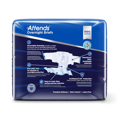 BRIEF, EXTENDED WEAR XLG (14/BG 4BG/CS)