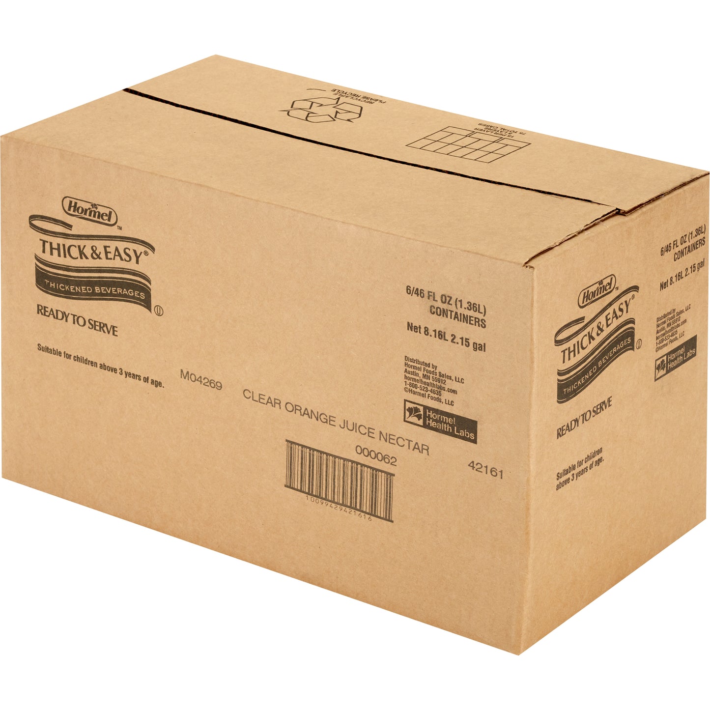 THICK&EASY, THICKENED ORG JUICE NECTAR 48OZ (6/CS) DMNDCR