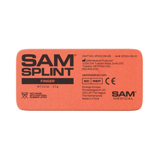FINGER SPLINT, SAM BLU/ORG (300/CS)