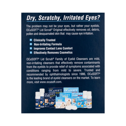 OCUSOFT LID SCRUB, PACKET (30/BX)