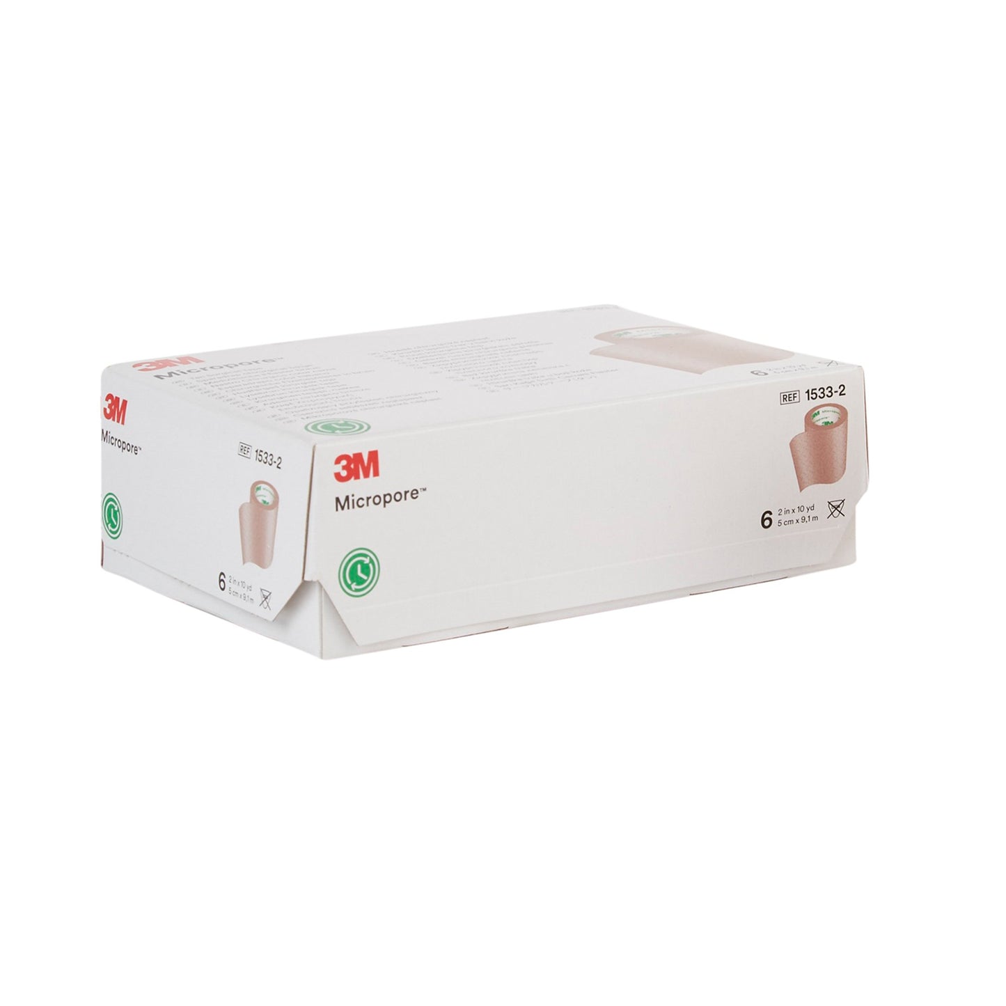 TAPE, ADHSV PAPER 2"X10YDS (6/BX) 3M