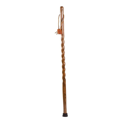STICK, WALKING WOOD BRAZOS 58 TWISTED OAK BACKPACKER BRN 58"