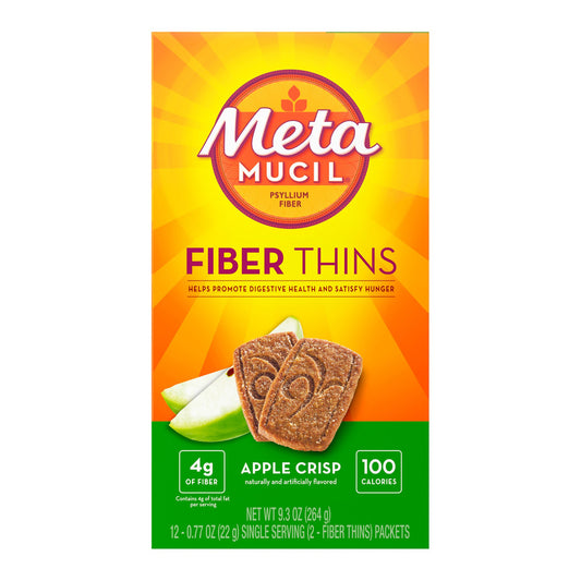 METAMUCIL FIBER, WAFER APPLE CRISP (24/BX)