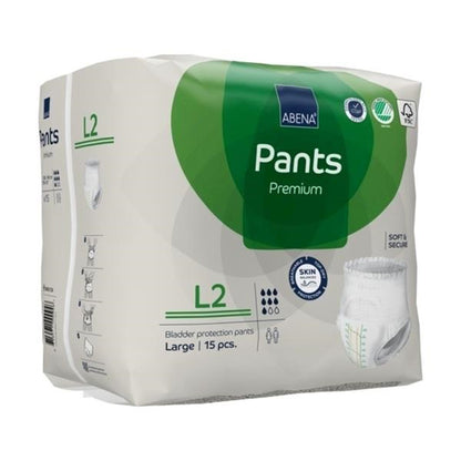 UNDERWEAR, INCONT ABENA PROT PREM L2 LG (15/PK 6PK/CS)