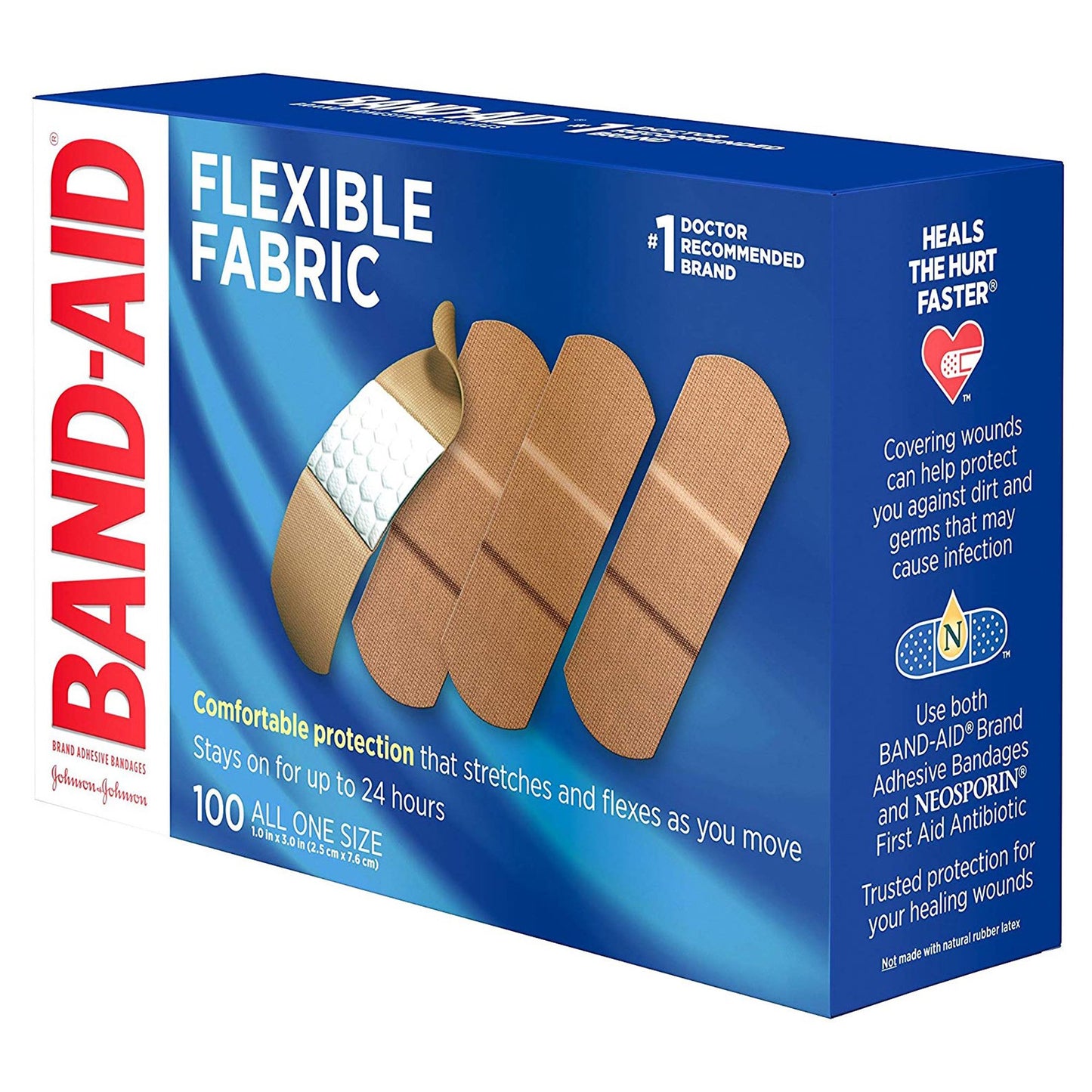 BANDAGE, ADHSV FLEX 1"X3" (100/BX 12BX/CS)