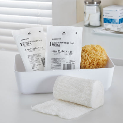 BANDAGE ROLL, GAUZE FLUFF STR 4.5"X3.1YDS (100/CS)