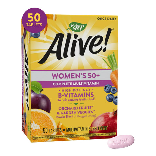 ALIVE, TAB MULTIVITAMIN WOMENS50+ (50/BX)