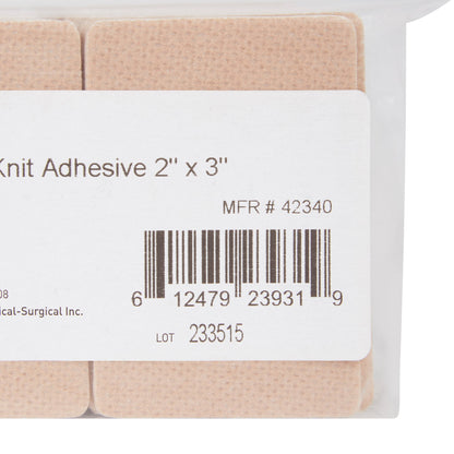 PAD, KNIT ADH 2"X3" (100EA/PK DH 2"X3" (100/PK 6PK/CS)