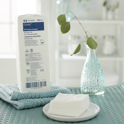 SPONGE, GAUZE CURITY 4PLY 3"X3" (200/BG 20BG/CS)