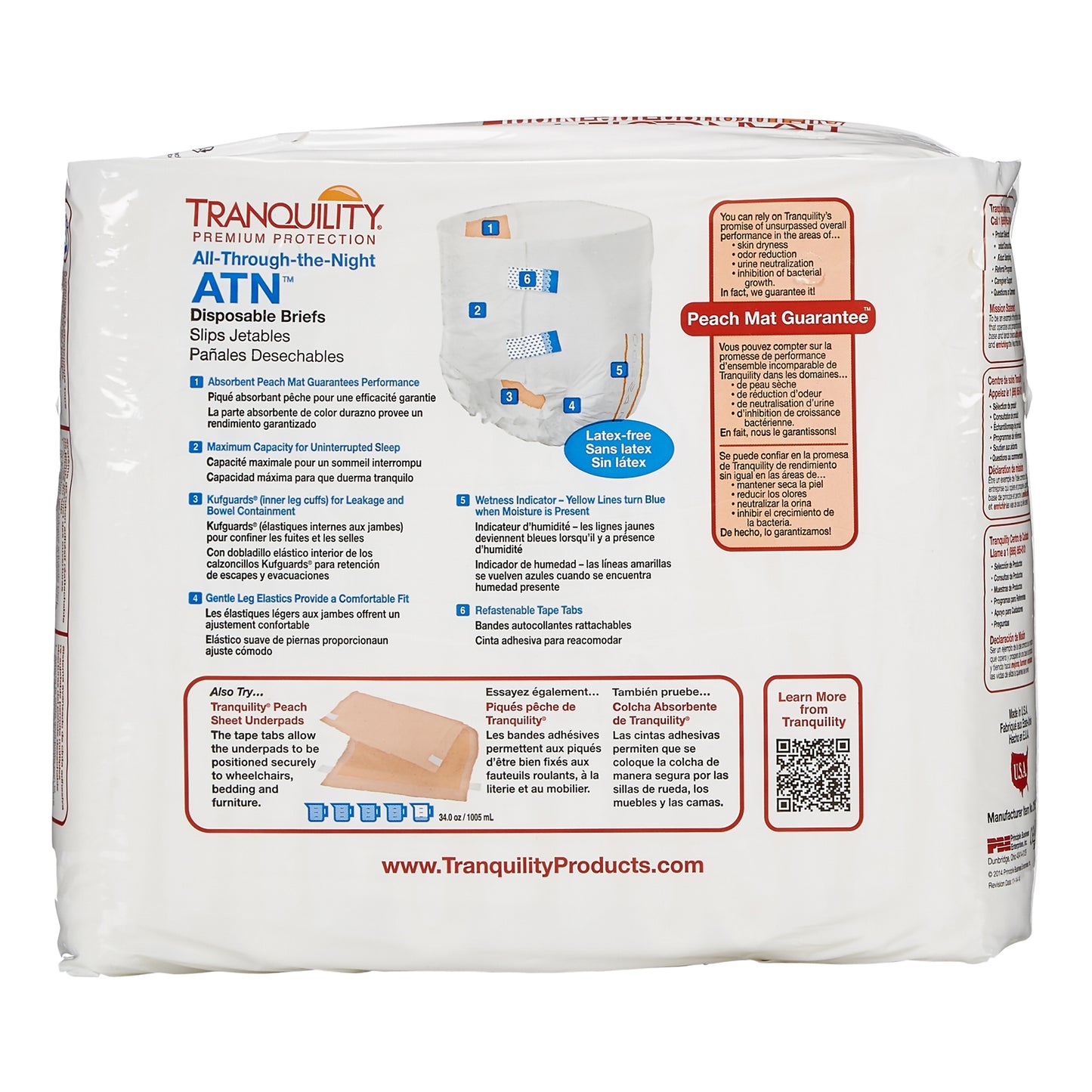 BRIEF, ALL-THRU-NITE ADLT MED (12/BG)