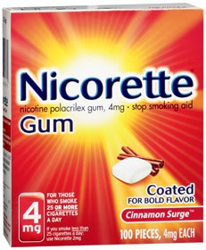 NICORETTE, GUM CINN SURGE 4MG (100/BX) 9GLAXO