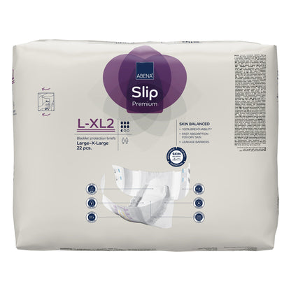 BRIEF, INCONT SLIP FLEX FIT PREM L2-XL2 LG/XLG (22/PK 4PK/CS