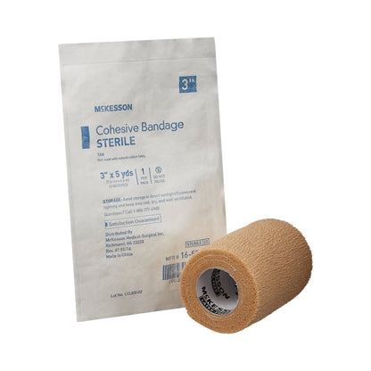 BANDAGE, COHESIVE STR LF TAN 3" (24/CS)