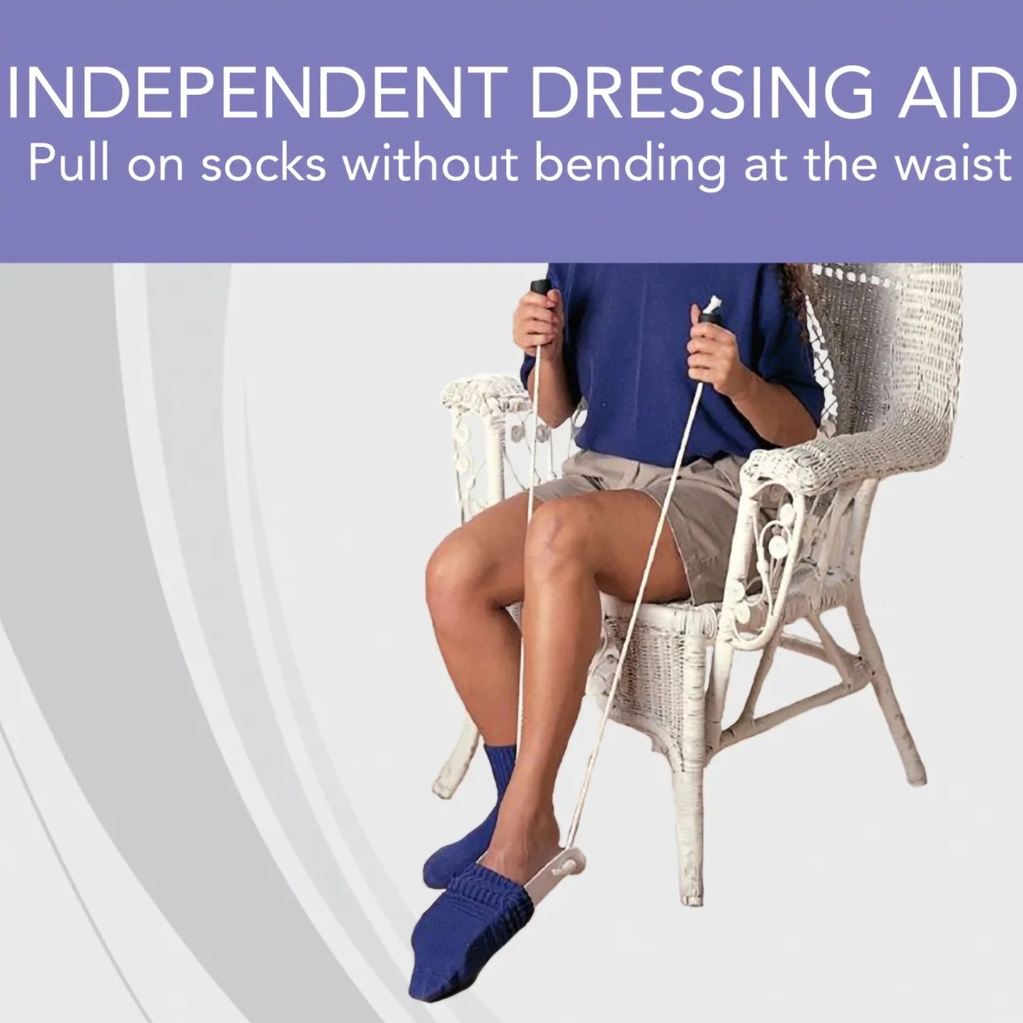 SOCK/STOCKING AID, W/BUILT-UP HNDL WIDE