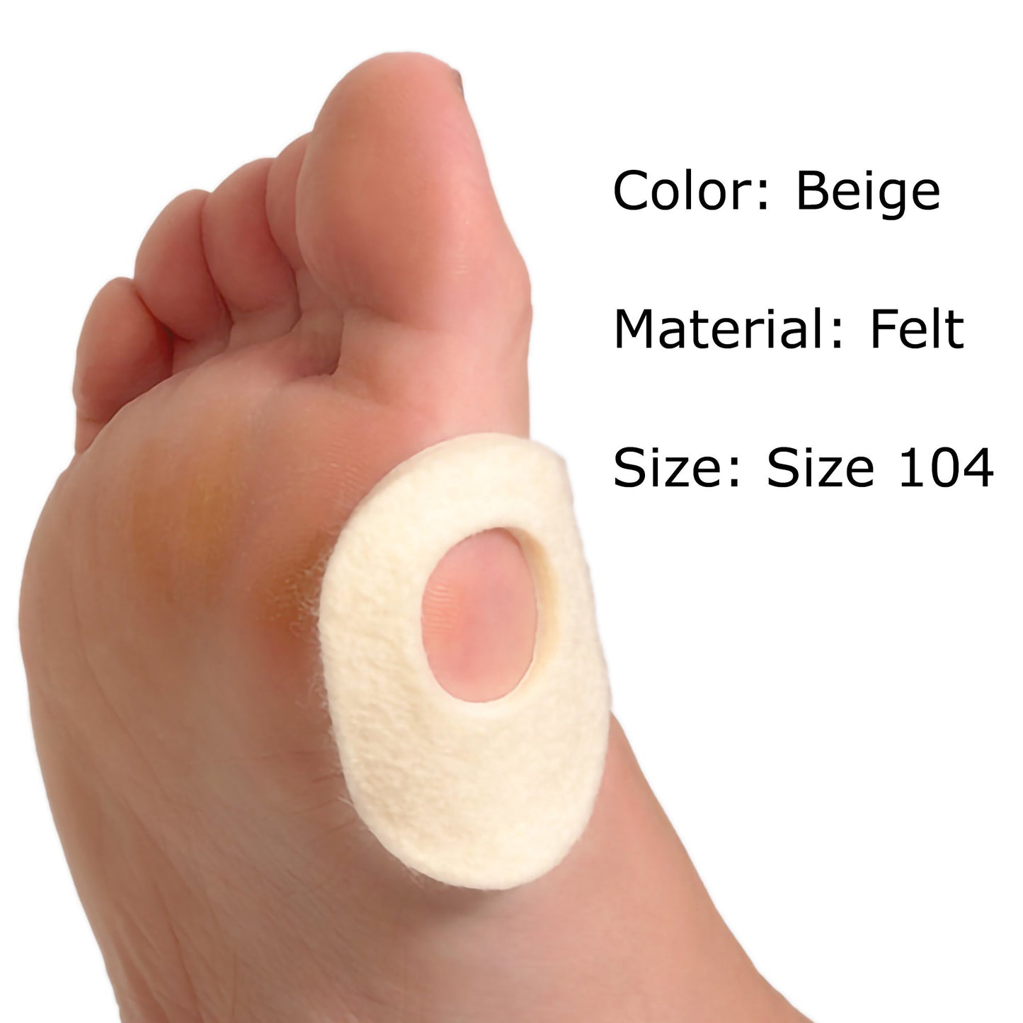 PAD, BUNION PEDI-PAD ADH 104 1(8/PK 48PK/CS)