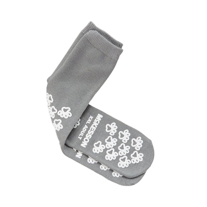 SLIPPER, TERRY DBL IMPRINTED ADLT XXLG GRY (48PR/CS)