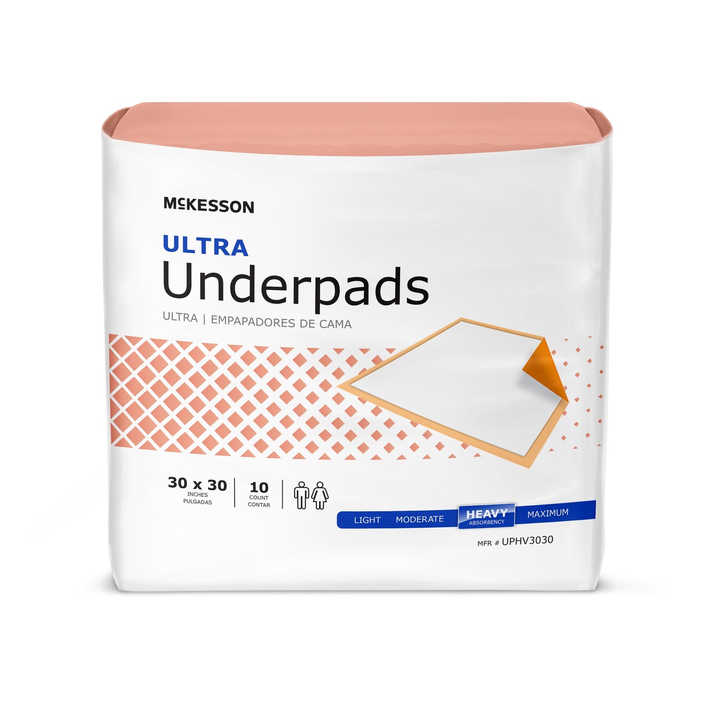 UNDERPAD, HEAVY ABSRB 30X30 (10/BG 10BG/CS)