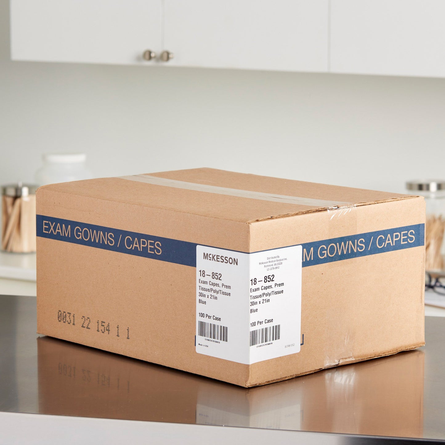CAPE, EXAM T/P/T F/B OPN BLU 30X21 (100/CS)