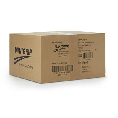 BAG, BIO SPCMN ZIP PCKT CLR 6X9 (1000/CS)