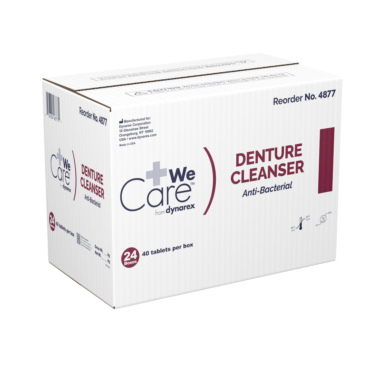CLEANSER, DENTURE ANTIBACTERIAL TABS (40/BX 24BX/C