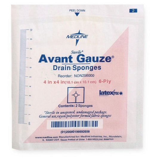 SPONGE, DRN AVANT 6PLY STR 4"X4" (25PK/BX 12BX/CS)