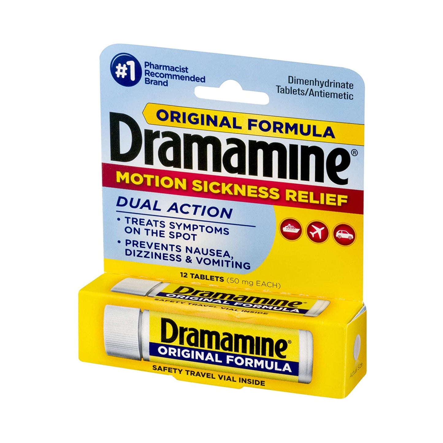 DRAMAMINE, TAB ORIG 50MG (12/BT)