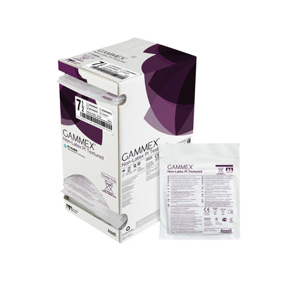 GLOVE, SURG PLYISO 7.5 STR2 TXT (50PR/BX 4BX/CS)