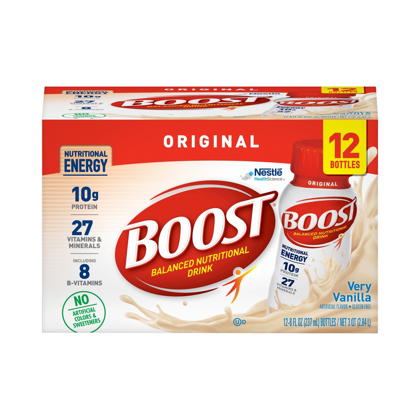 BOOST, ORGINAL VERY VANILLA 8OZ (12/PK 2PK/CS)