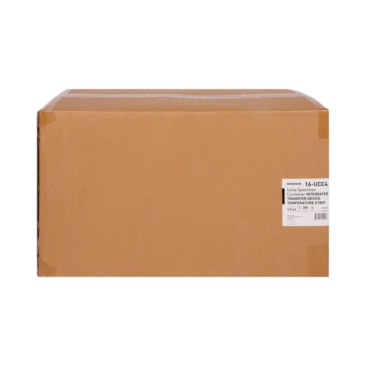 CONTAINER, SPECIMEN URINE W/CAP TEMP STRIP STR 4OZ (200/CS)