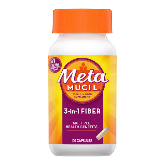 METAMUCIL FIBER, CAP 0.4GM (100/BT)
