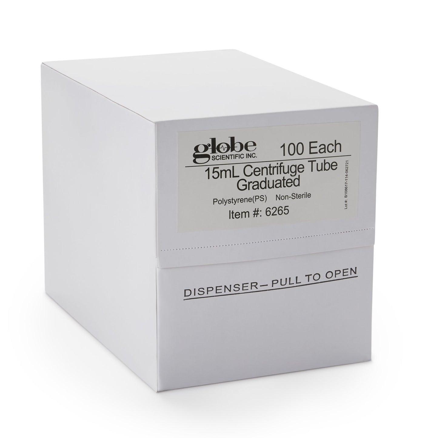 TUBE, CENTRIFUGE CLR 15ML (100/BX 10BX/CS)