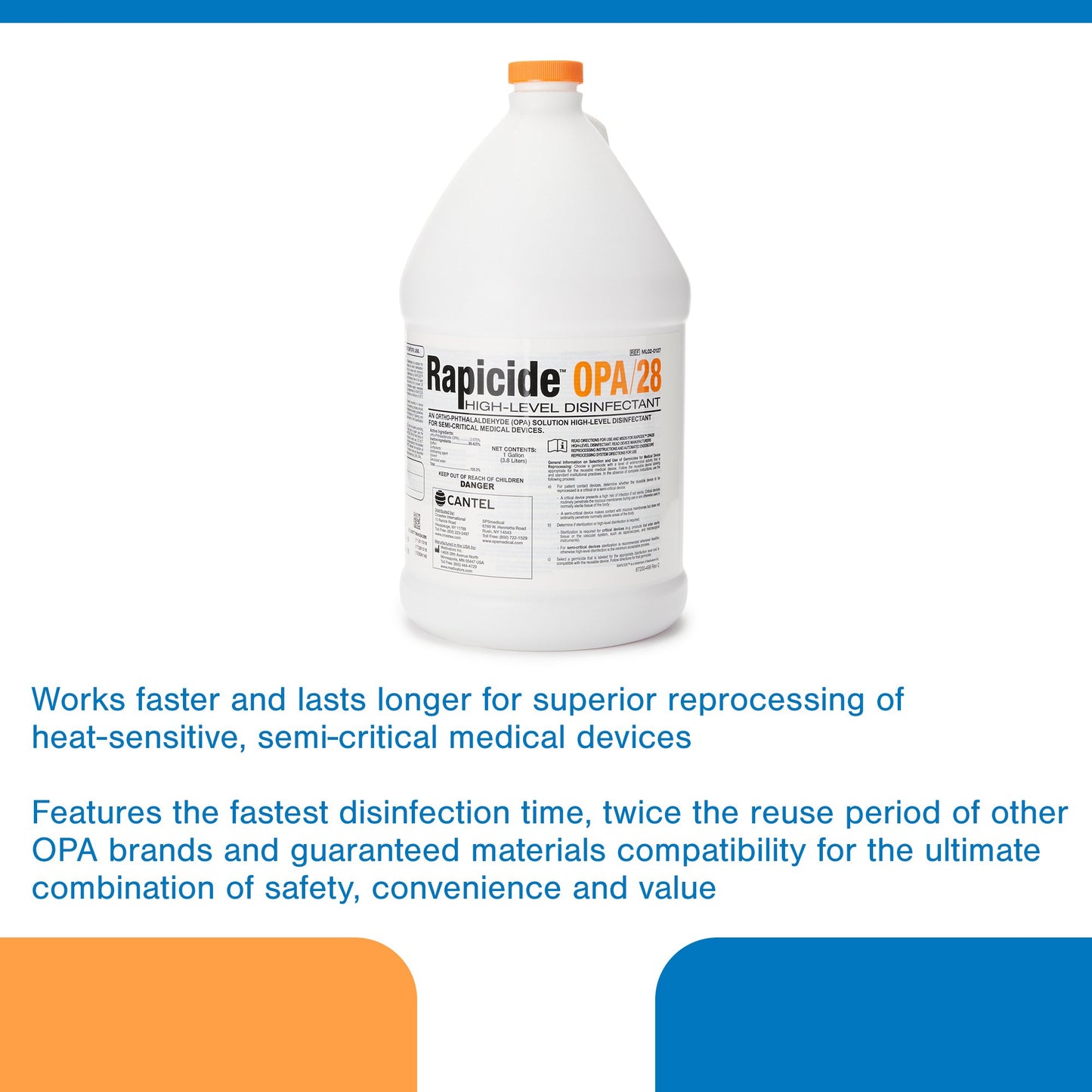 DISINFECTANT, ENDOSCOPE REPROCIDE HI LVL (4GL/CS)