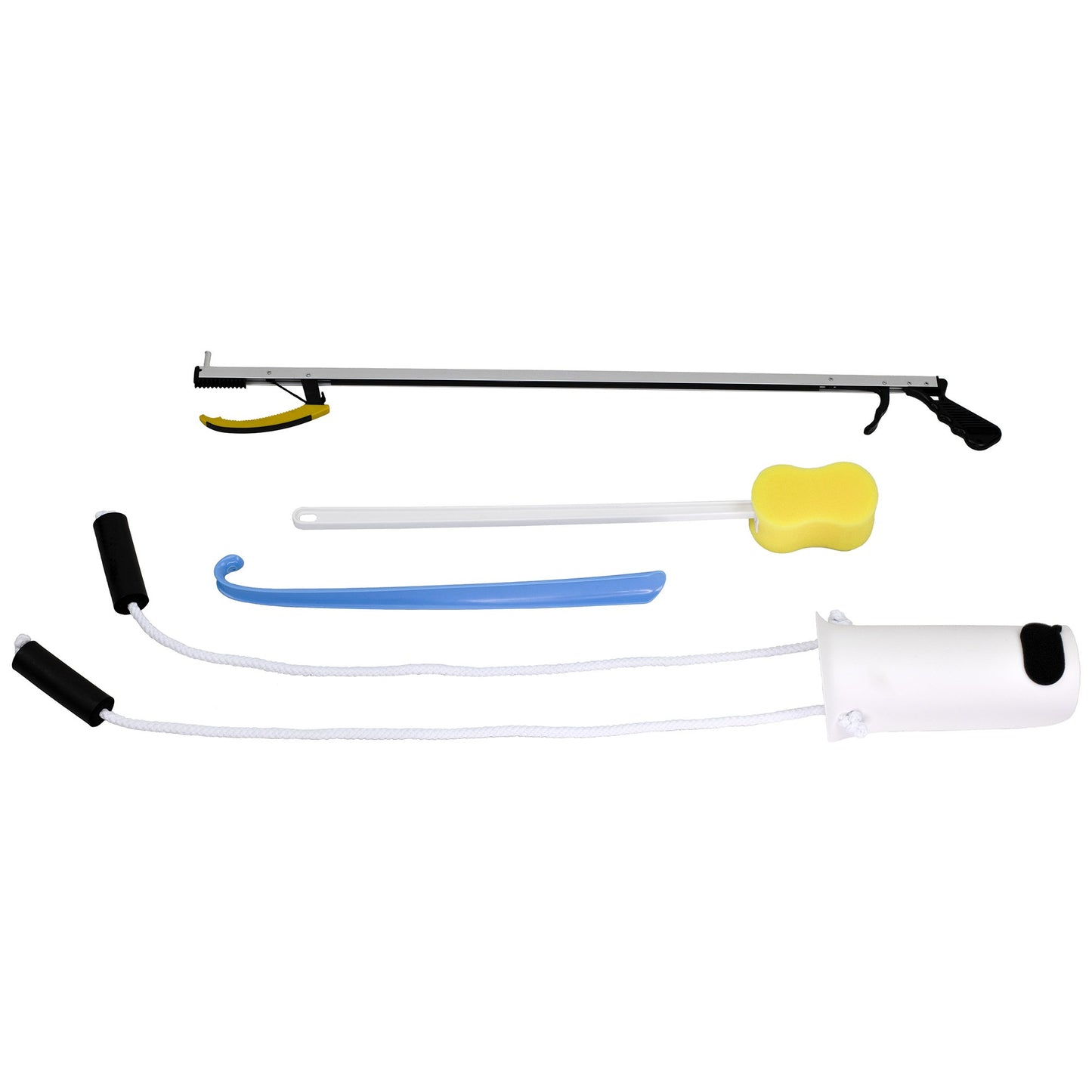 HIP KIT, W/SHOEHORN/SPONGE/REACHER/SOCK AID 32"