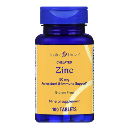 ZINC, TAB FT SM 50MG (100/BT)