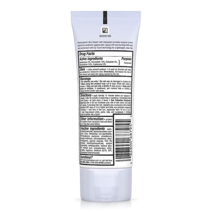 SUNSCREEN, LOT NEUTROGENA ULTRA SHEER SPF45 3OZ