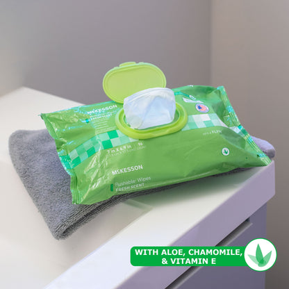 WIPE, WET FLUSHABLE SCENTED SFT PK W/LID (96/PK 6PK/CS)