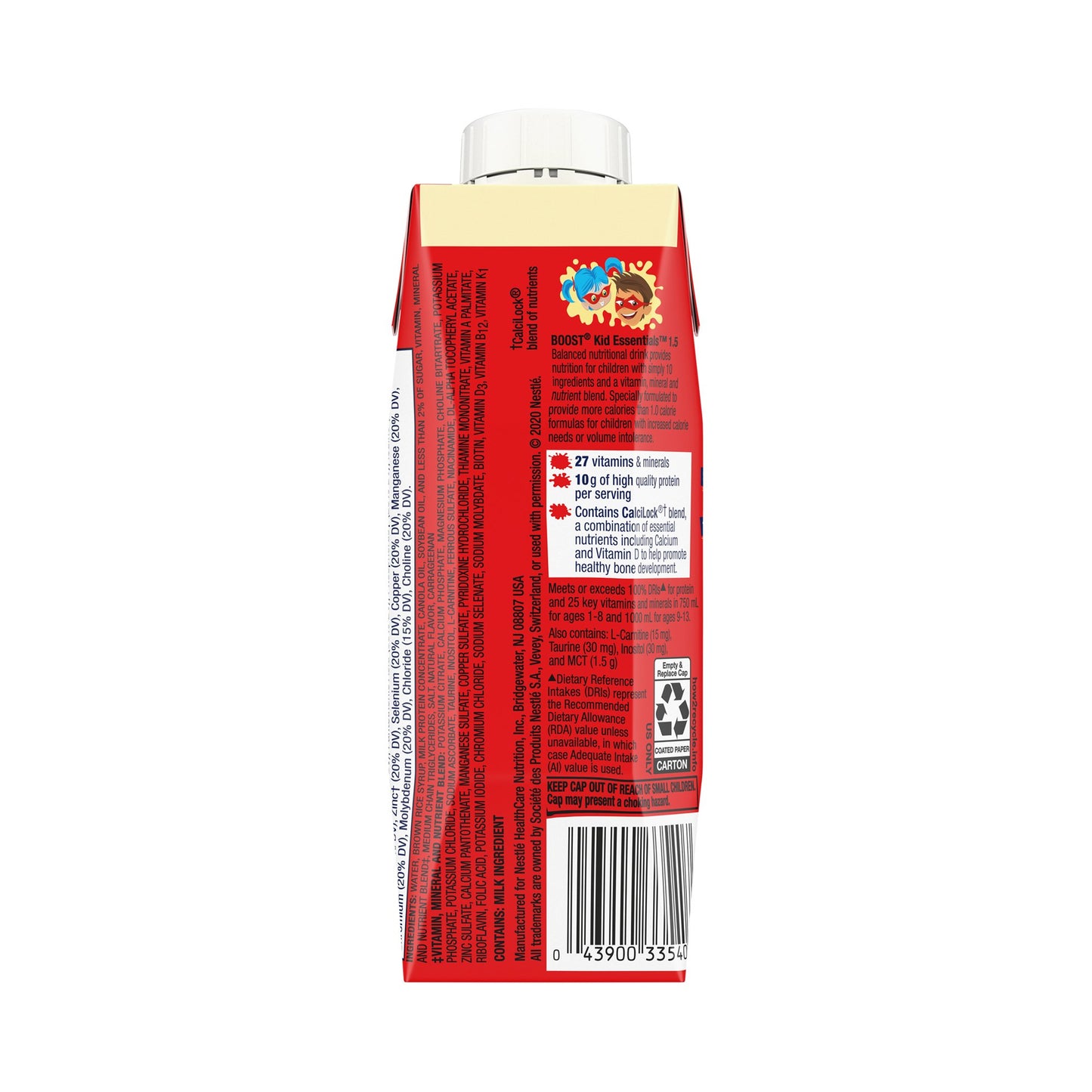 BOOST, KID ESSENTIALS 1.5 VANILLA VORTEX 8OZ (24/CS)