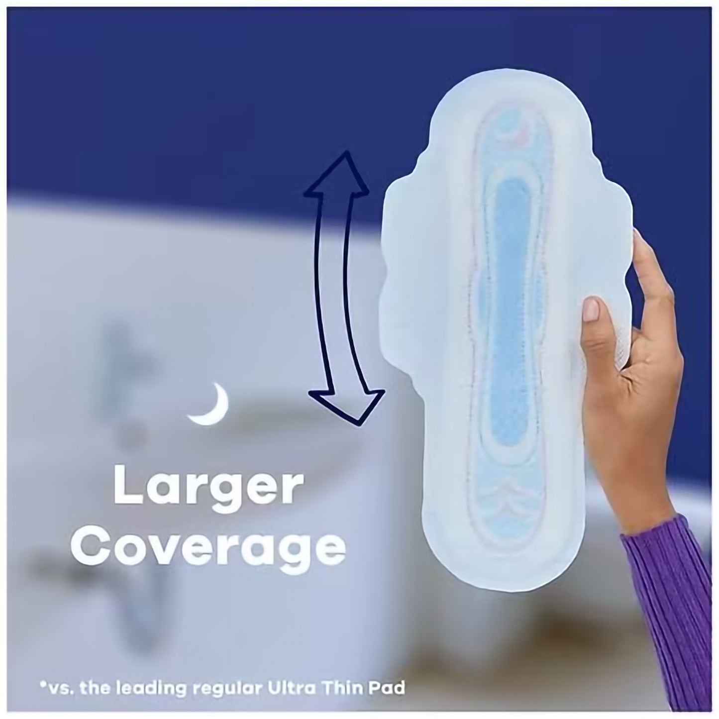 PAD, MAXI ALWAYS THIN W/WINGS OVERNIGHT SZ4 (26/PK 6PK/CS))